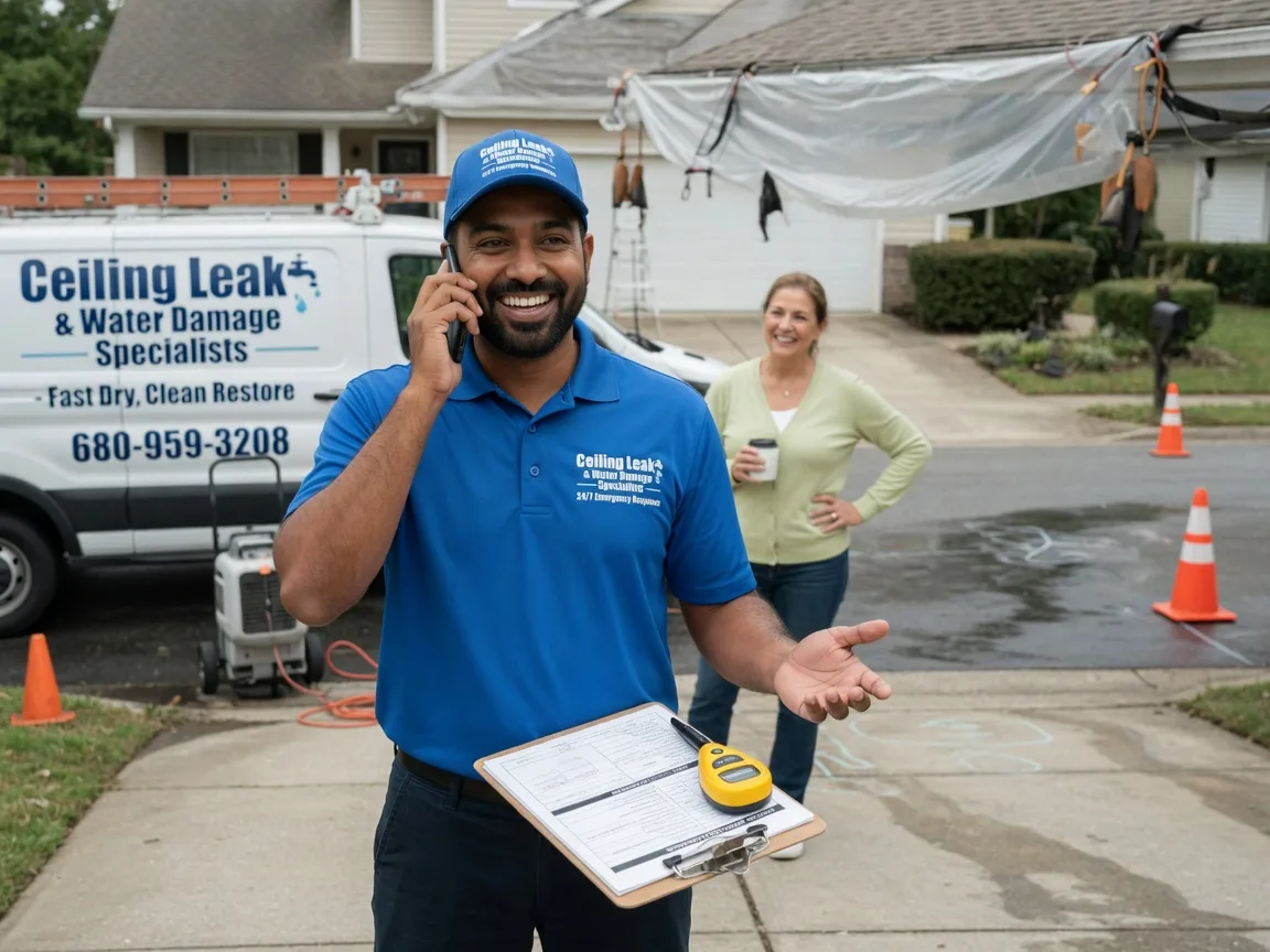 Ceiling Leak Cleanup Heath Springs, SC FAQs